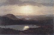 Frederic E.Church Eagle Lake Viewed from Cadillac Mountain oil on canvas